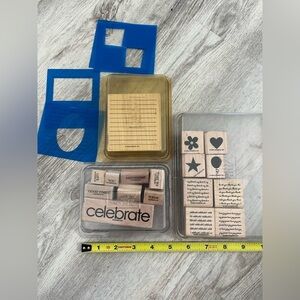 3 sets Stampin' Up! Journaling and Messages Stampss